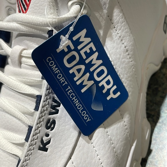 NWT Left Shoe Only white K-Swiss Memory Foam Comfort Technology size US 11.5 - Picture 7 of 8